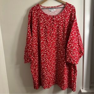 Red Floral XXL Women’s Top